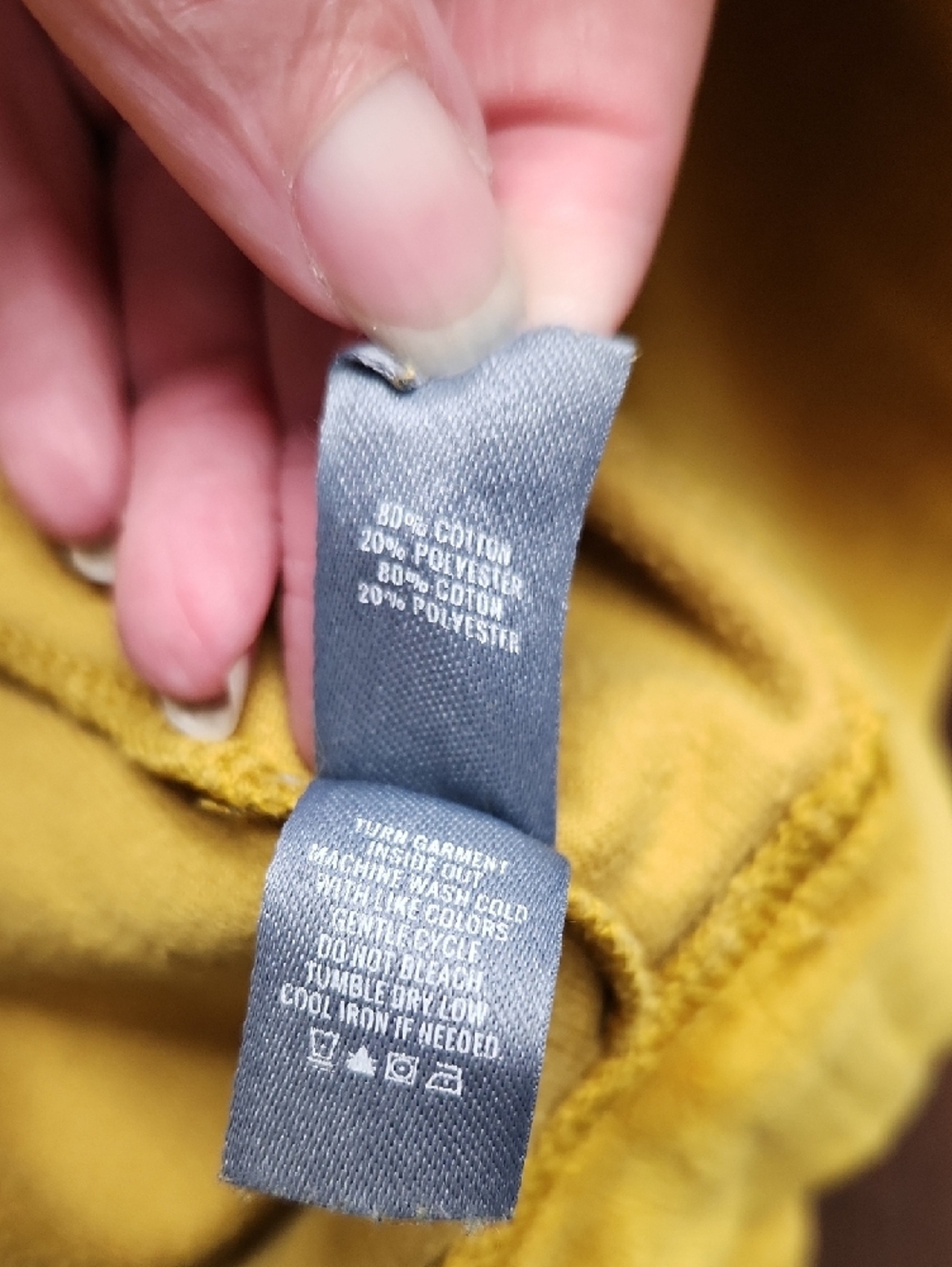 aerie Men's Mustard Crewneck Sweatshirt - Picture 4 of 5